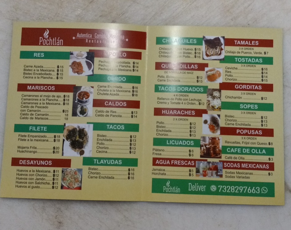 International Mexican Food Menu - Image 2