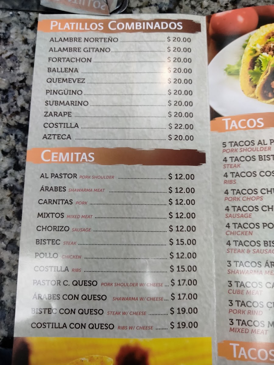 International Mexican Food Menu - Image 4