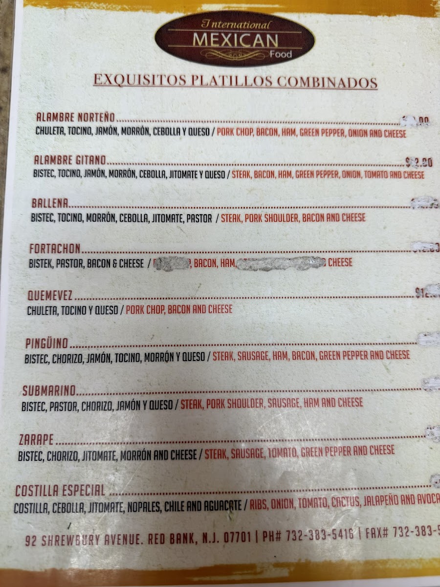 International Mexican Food Menu - Image 6